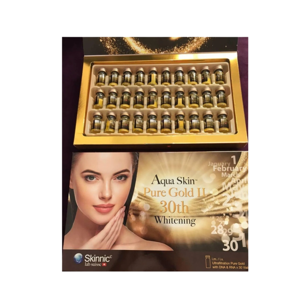 Aqua Skin Pure Gold II 30th Whitening Glutathione Injections