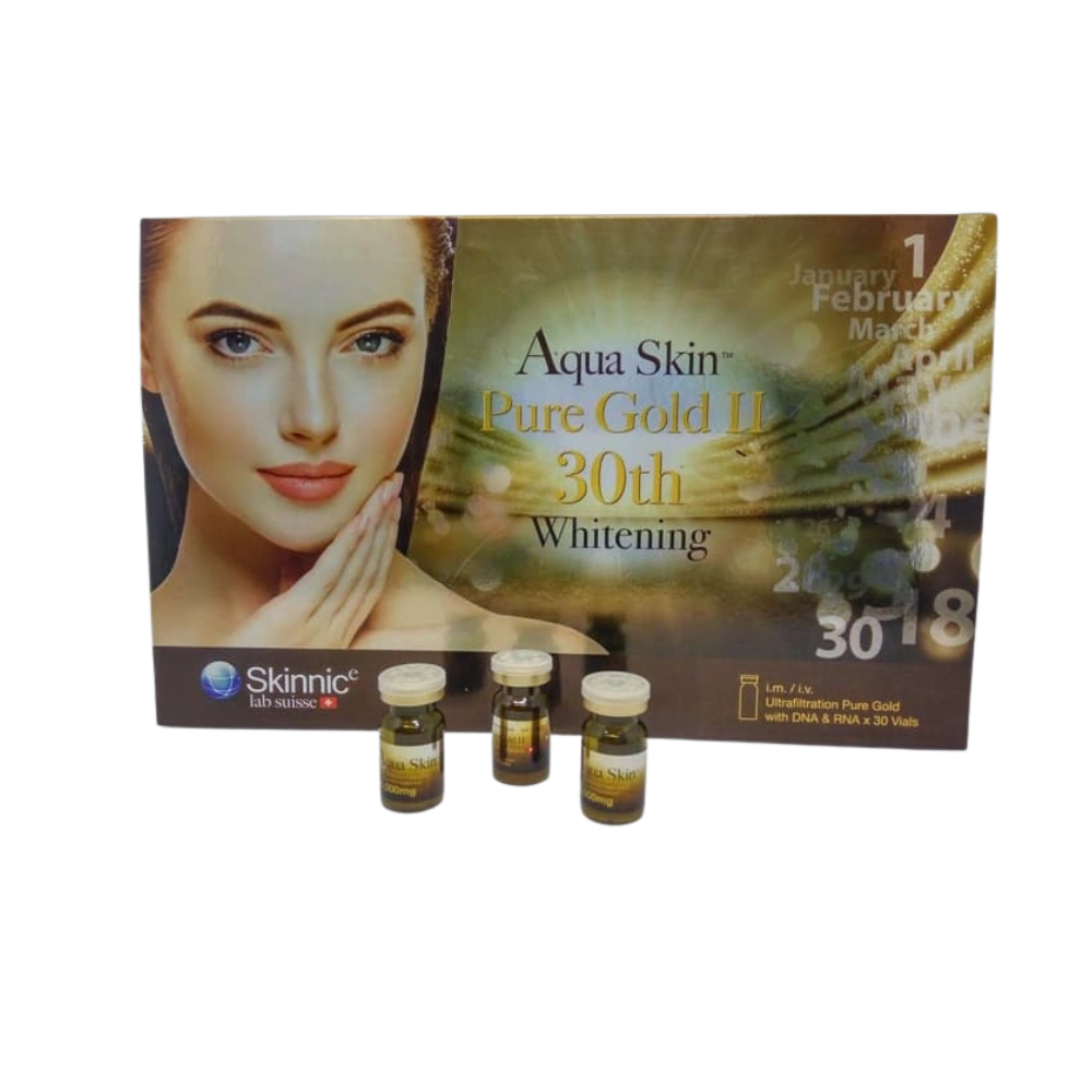 Aqua Skin Pure Gold II 30th Whitening Glutathione Injection
